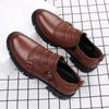 Naturliga Äkta Läder Oxfordskor Herrklännings Flats Business Formella Skor Lyxmärke Herr Monk Strap Skor Sneakers