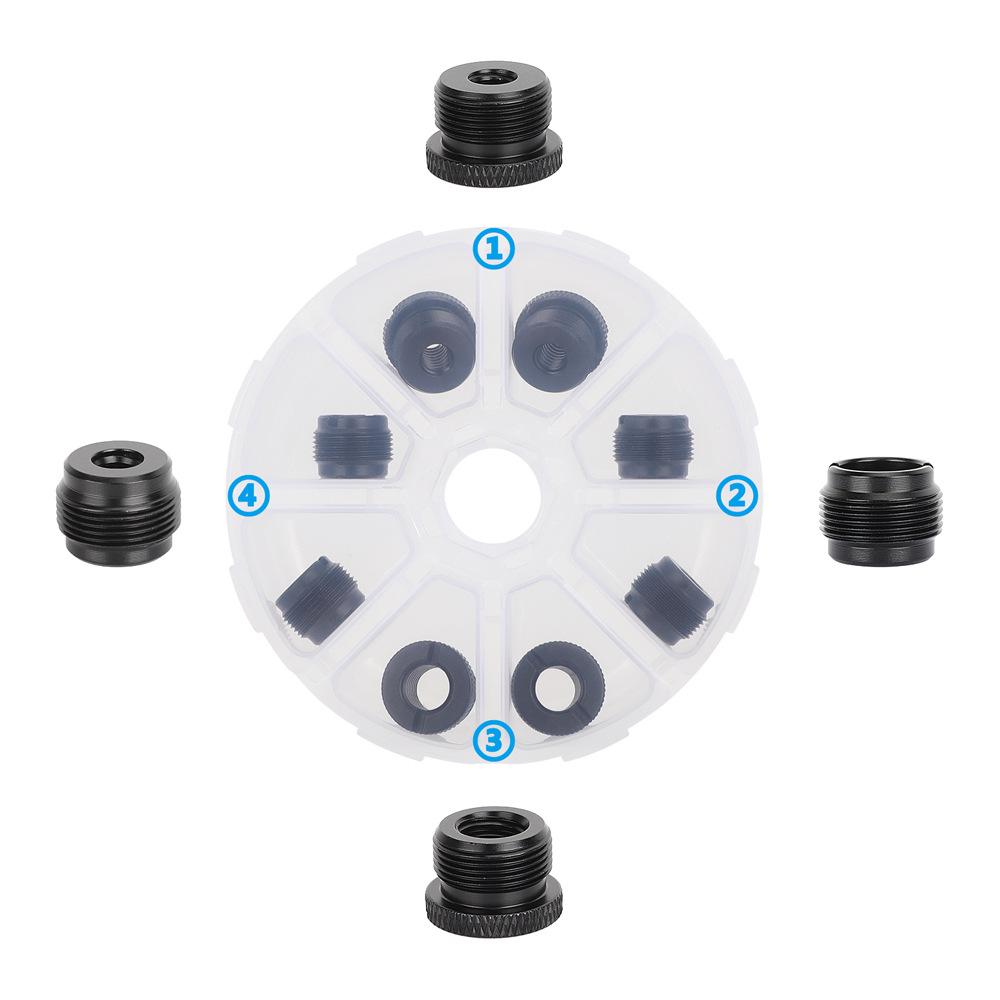 

HDRIG Microphone Mount Screw Set: 5/8 , 1/4 , 3/8 with Storage Box (Model 3748) чорний