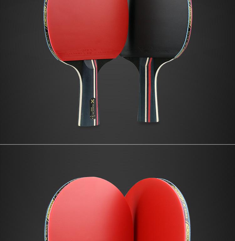 Hui Sheng Samsung High Elasticity Pure Wood Penhold Table Tennis Racket Set
