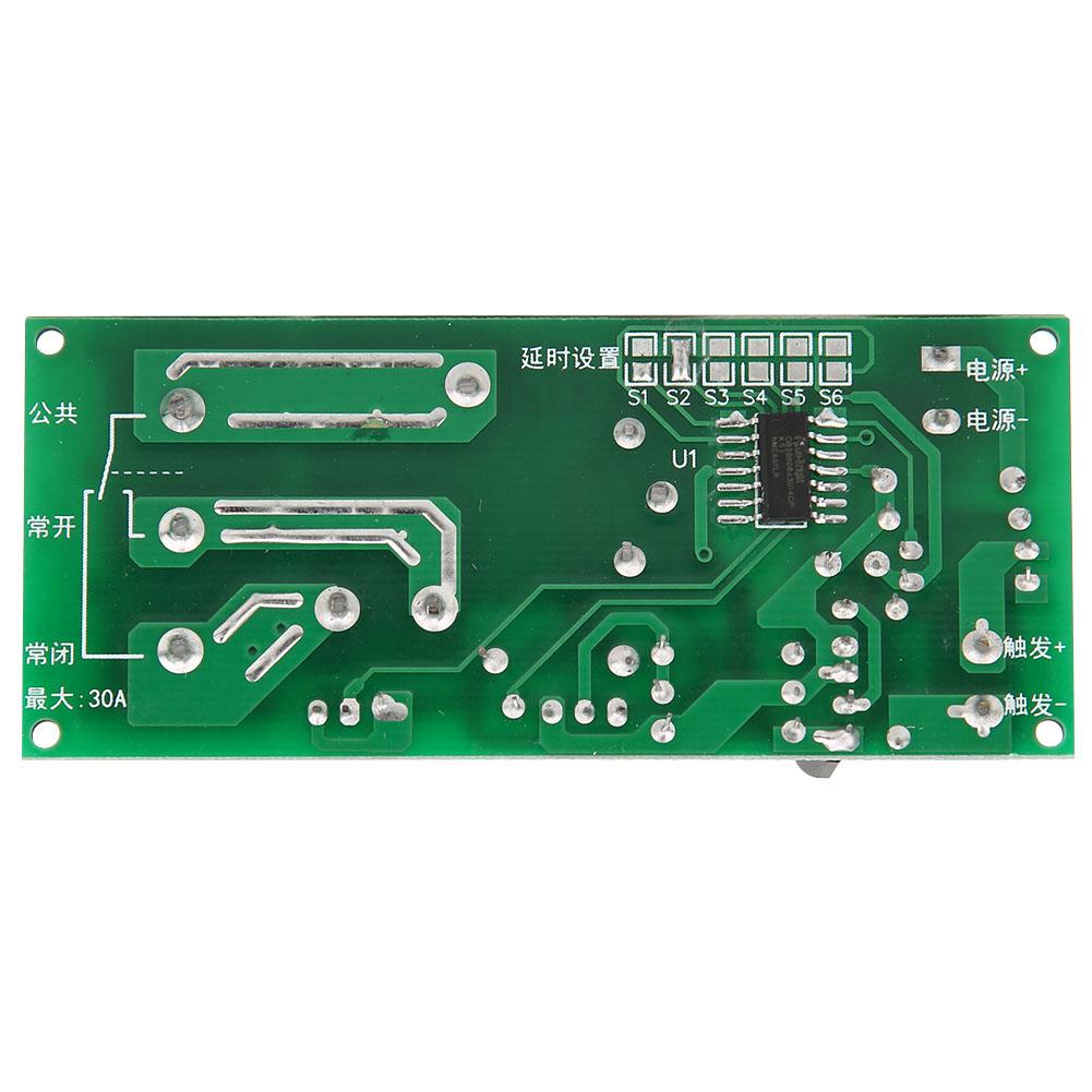 DC12V Verzögerungs-Zeitschalter Timing Ein/Aus Relaismodul 0~60 Minuten 30A Last 250VAC30VDC