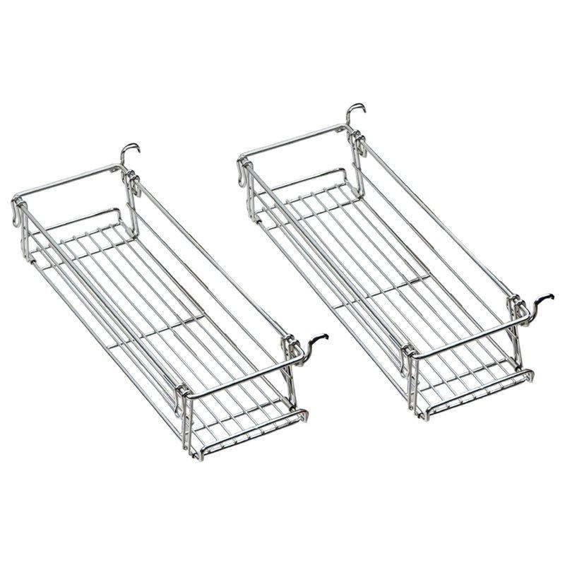 Aluminum Outdoor Table Side Storage Rack Expansion Bracket Hanging Mesh Folding Table Extension Basket Folding Rack 7650₽