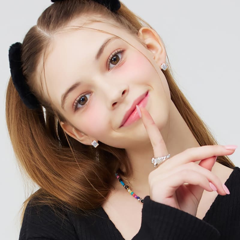 VVV [SET] High Teen Fur Snap Pin _ Black