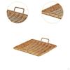 , Square, Woven Tray with Handle, Ideal for Home, Snacks, Fruit, Kitchen And Desk.