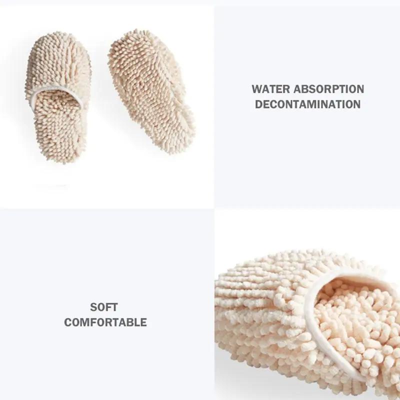 Multifunction Floor Dust Cleaning Slippers Shoes Lazy Mopping Shoes Mop Caps House Home Clean Cover Wipe Shoes Cleaning Tools