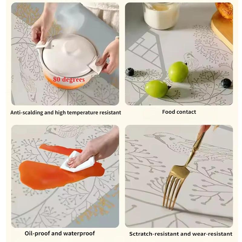 Luxury Tablecloth High-temperature Resistant Waterproof and Oil Resistant Household Tablecloth Coffee Table Cloth Party Decor