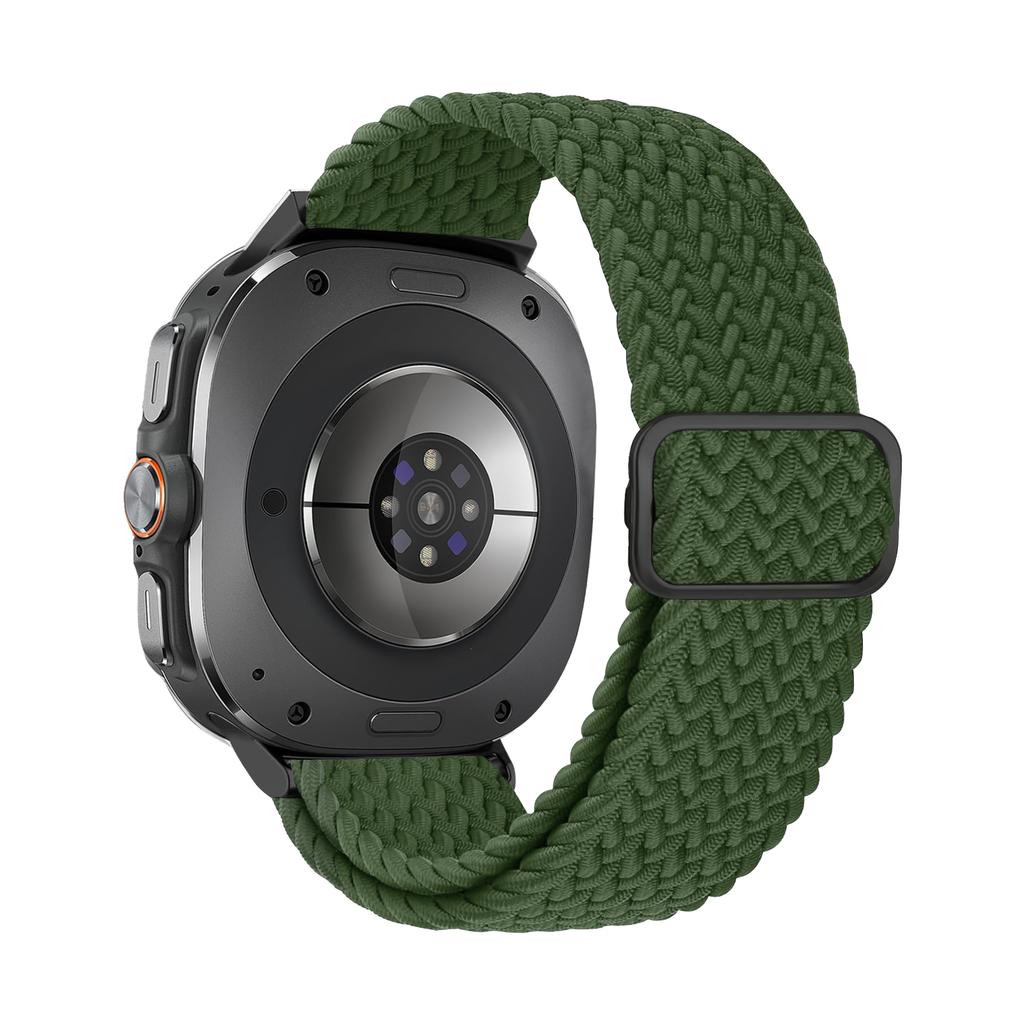 Braided Loop For Samsung Galaxy Watch 7 Ultra Band 47mm Adjustable Metal Connector Nylon Bracelet Galaxy Watch Ultra Strap 47 Mm