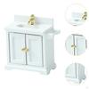 Bathroom Storage for Dollhouse with Sink in 1/16 Scale