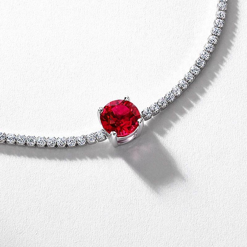 100% 925 Sterling Silver Tennis Bracelet Adjustable  5MM 0.5ct Moissanite Emerald Cubic Zirconia  Charm Bracelet for Women Gift