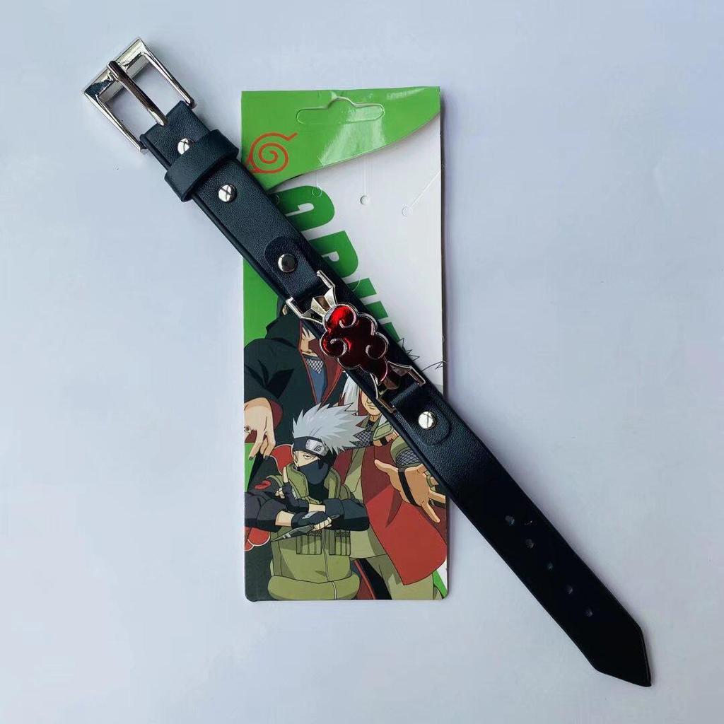Anime Mix Faux Leather Bracelet: Attack on Titan, Naruto, Jujutsu Kaisen, Demon Slayer, Fairy Tail, Death Note.