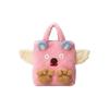 Fun Bear Shaped Eco-Friendly Lamb Wool Tote Bag Kids Tote Bag Pink 581007-GY3AN-5897