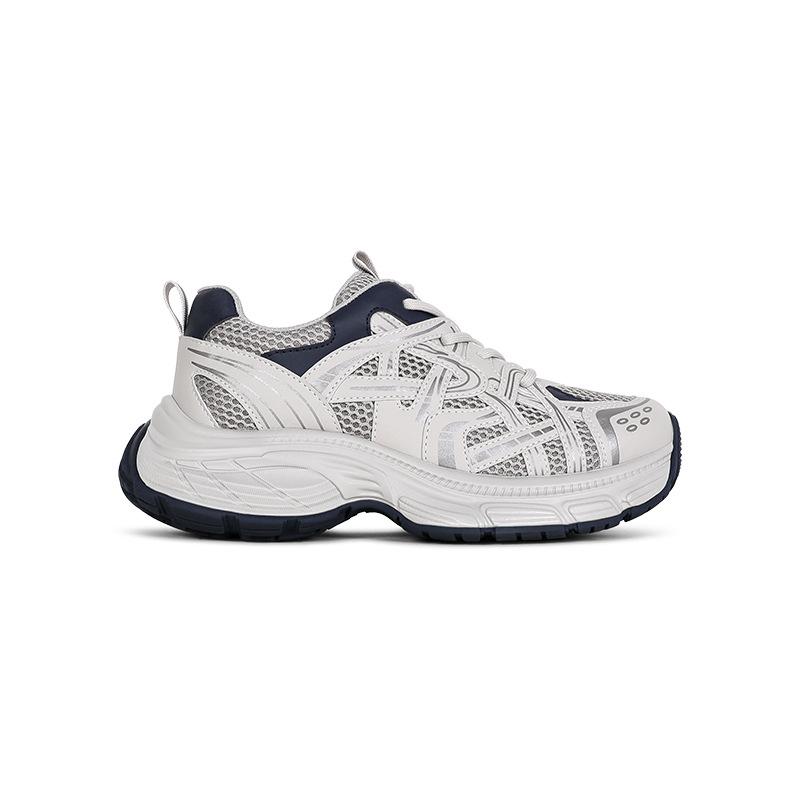 Korean version of small man heightening platform retro dad shoes women 2025 spring new breathable sports casual versatile shoes women