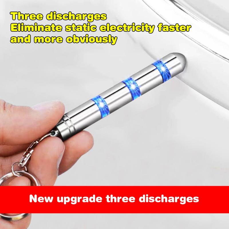 Portable Car Anti-Static Keychain Static Rod Electrostatic Discharger Antistatic Rod Keyring Car Supplies Car Accessories