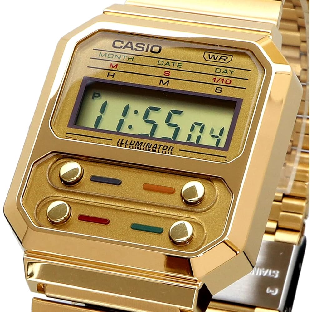 Casio Cheap Casio A100WEG-9A Unisex Quartz Digital Watch Gold