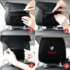 Car Driver Head Cushion Dust Cover Headrest Cover For BMW M M3 M5 F10 F30 F20 E28 E30 E34 E36 E39 E46 E91 Performance X1 X2 X5