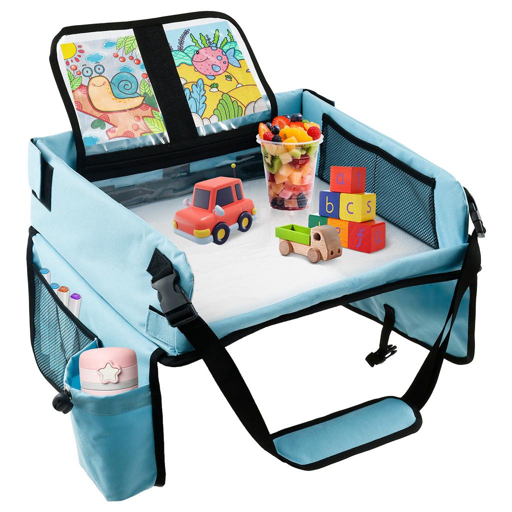 Car Seat Tray Foldable Car Seat Table Practical Airplane Activity Table for Children Boy Girl Portable Toddler Kid Travel Tray