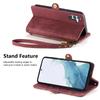 For Samsung Galaxy A56 5G Case Zipper Wallet Geometry Lines Leather Phone Cover