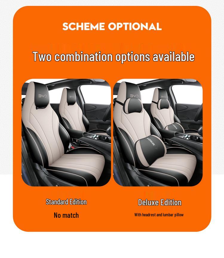 Dolphin Leather Car Seat Cushion for Left & Right-Hand Drive