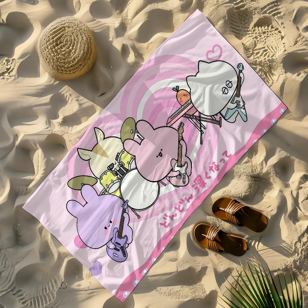 Cute Asamimichan Towel Yoga Gym Yoga Gym Lightweight Portable for Swimming Beach Travel Sports Accessories Sandproof