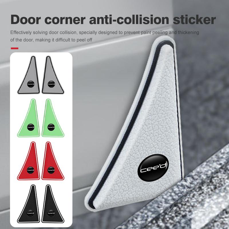 For KIA Car Door Anti-collision Corner Protectors Stickers Auto Accessories Ceed 2021 2020 2019 2018 2017 2016 2015