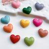 10pcs Colorful Heart-Shaped Mini Refrigerator Magnets - Cute Cartoon Resin Magnetic Fridge Decor Kitchen and Home Fridge Magnets
