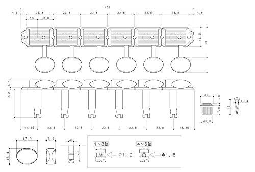 GOTOH Guitar Magnum Nickel Tuners, Lock, 6L, (21333NYX) SD91-MG-05M-L-N