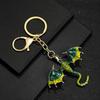 Kreativ Imitation Drake Färgstark Handmålad Metall Nyckelring Män Och Kvinnor Nyckelring Smyckesaccessoarer Gåva 1 Styck