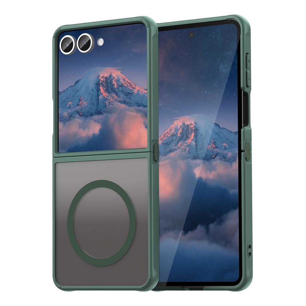 Samsung Galaxy Z Flip 7 Phone Case,Magnetic Shockproof Phone Case,Bumper Hybrid Cover for Samsung Galaxy Z Flip 7