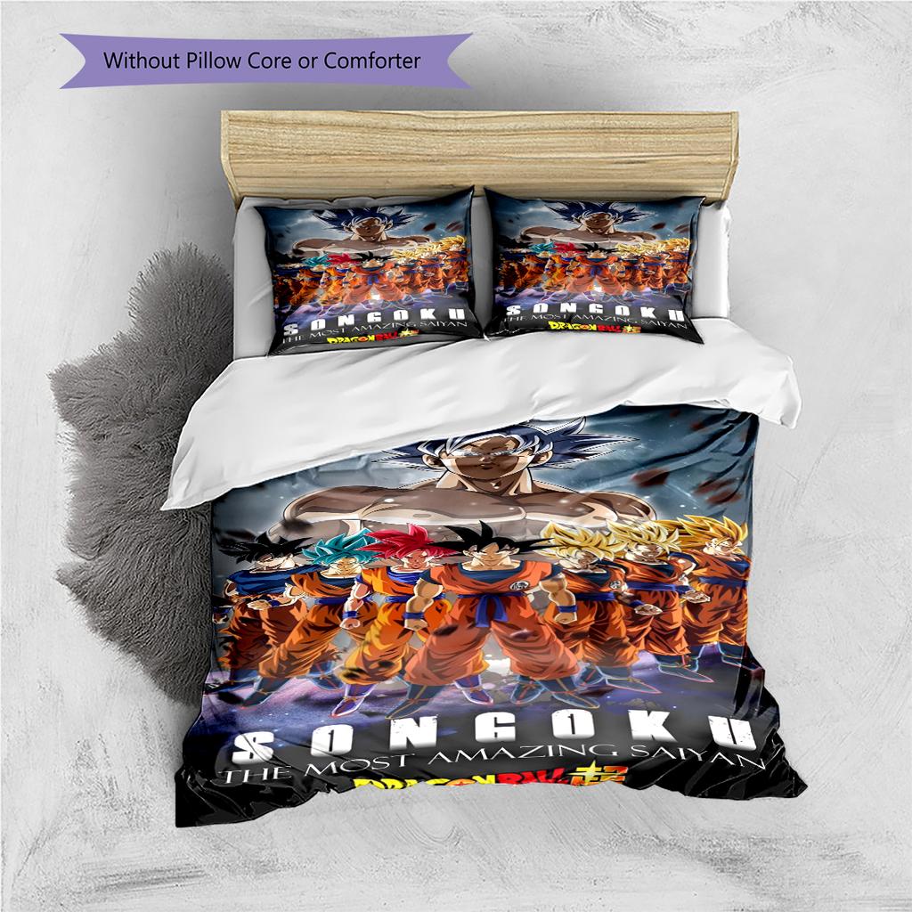 Cartoon Pattern Bedding Quilt Set Quilt Cover Pillowcase Home Decoration Birthday Gift (1 * Duvet Cover + 2 * Pillowcase, Without Core)