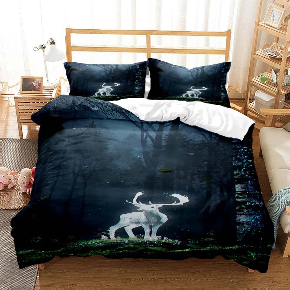 Comforter Elk God Of Luck Soft And Comfortable Customizable Comforter Bedding Sets Bedding Set Luxury Personalized Bedding