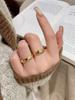 Elegant 925 Silver & Gold Pentagram Star Ring for Women