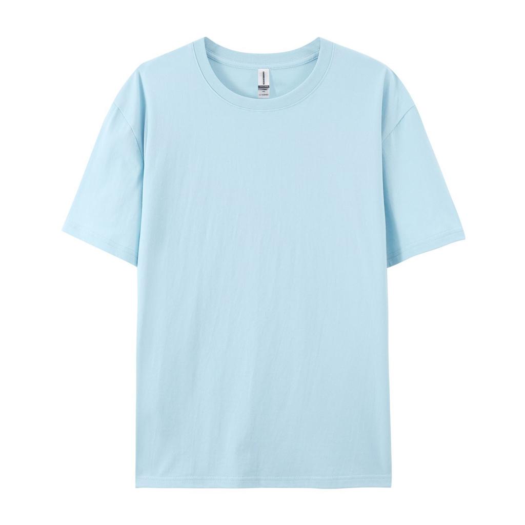 Women's Summer Breathable Plus Size Solid Colour Round Neck Bottom Casual Sports T-Shirt
