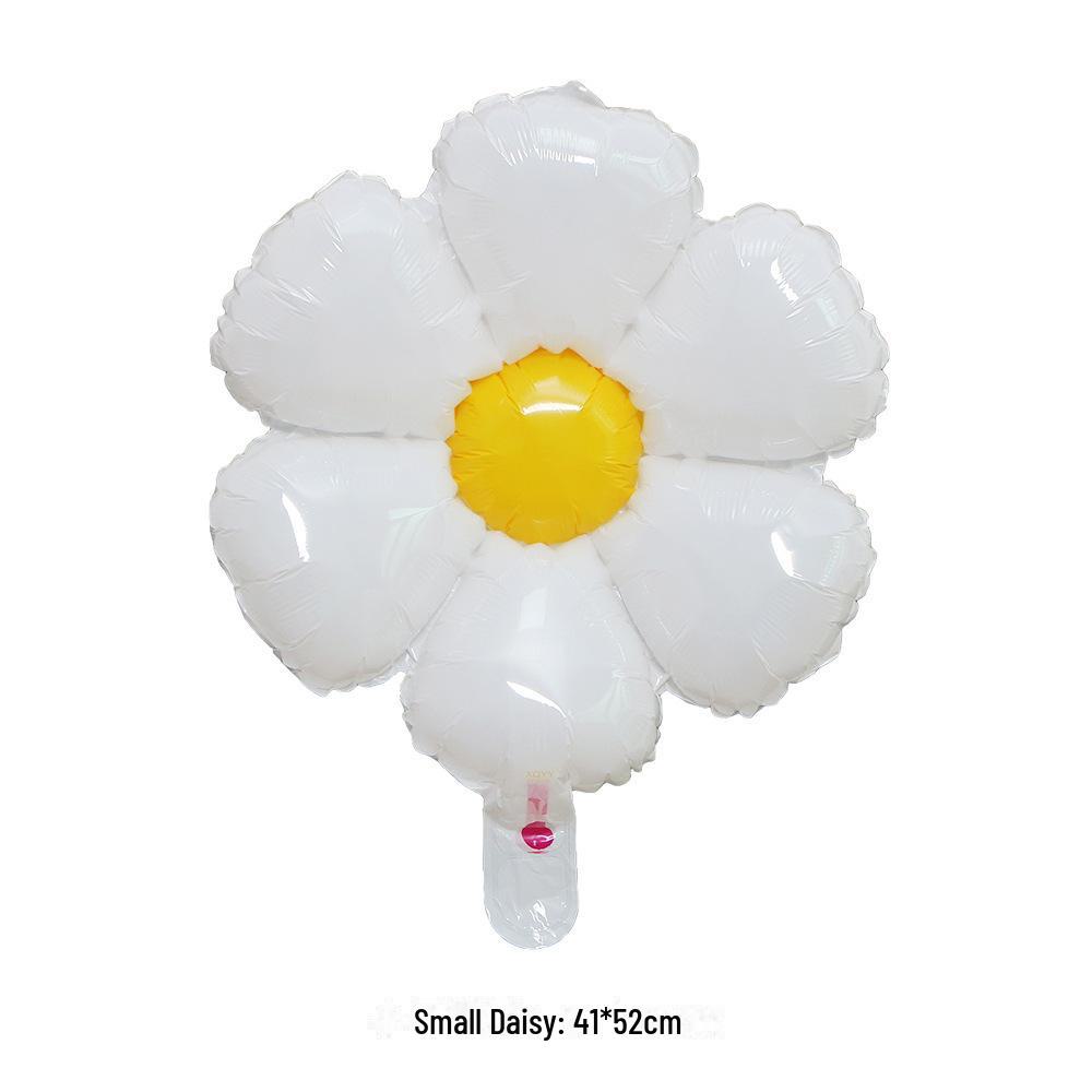 

Маленький алюминиевый воздушный шар в виде ромашки в корейском стиле для детского дня рождения, реквизит для фотосессии Trumpet Daisy
