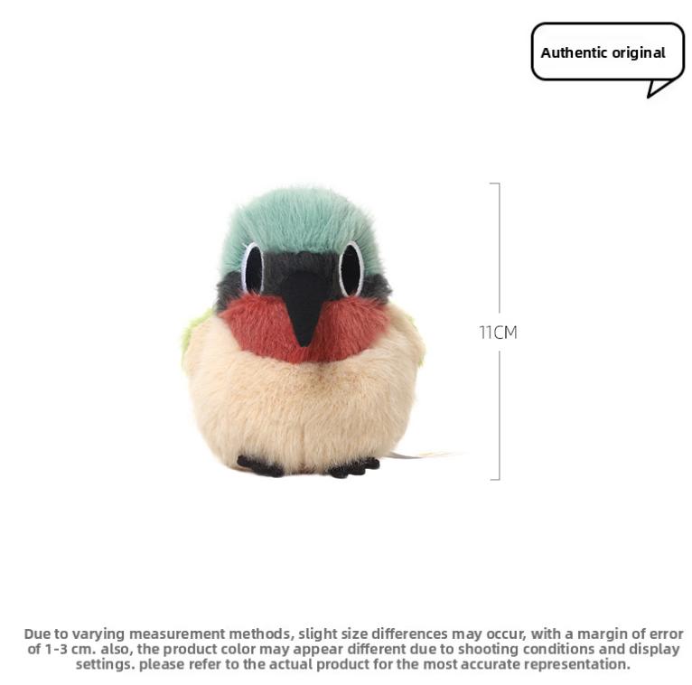 Cute Plush Toy Colorful Bird Family Fluffy Stuffed Soft Plush Vibrant Bird Toy Stuffed Animal for Kids Home Decor Birthday Gifts