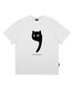 Deulousi Dw Rest Cat Short Sleeve T-Shirt White