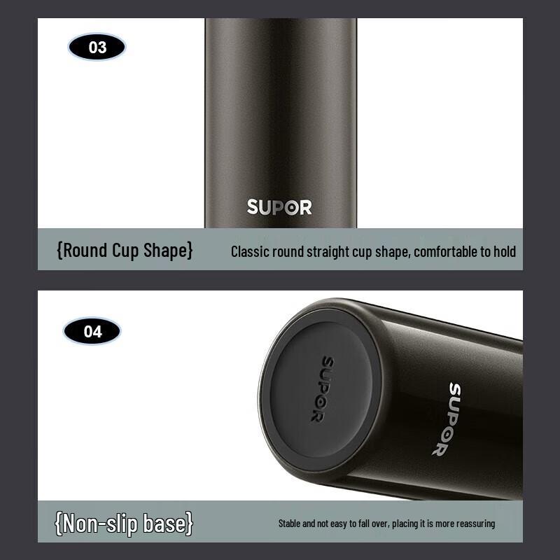SUPOR 430ml 316L Stainless Steel Vacuum Insulated Mug