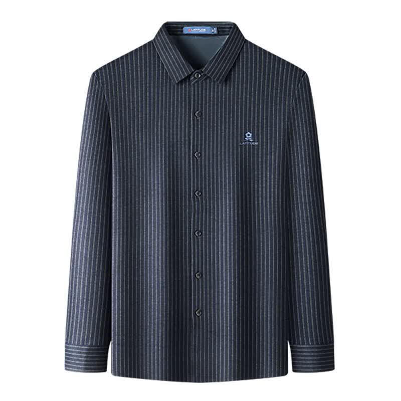 MONTAGUT Men's Warm Striped Shirt