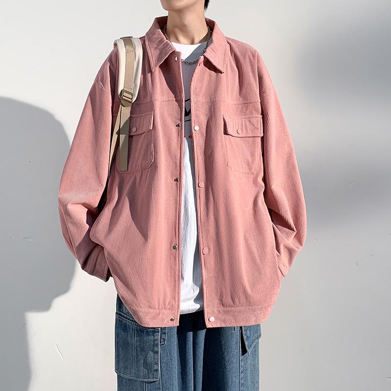 Work Jacket for Men's Spring and Autumn Men's Loose Jacket for New American Spring Casual Clothes