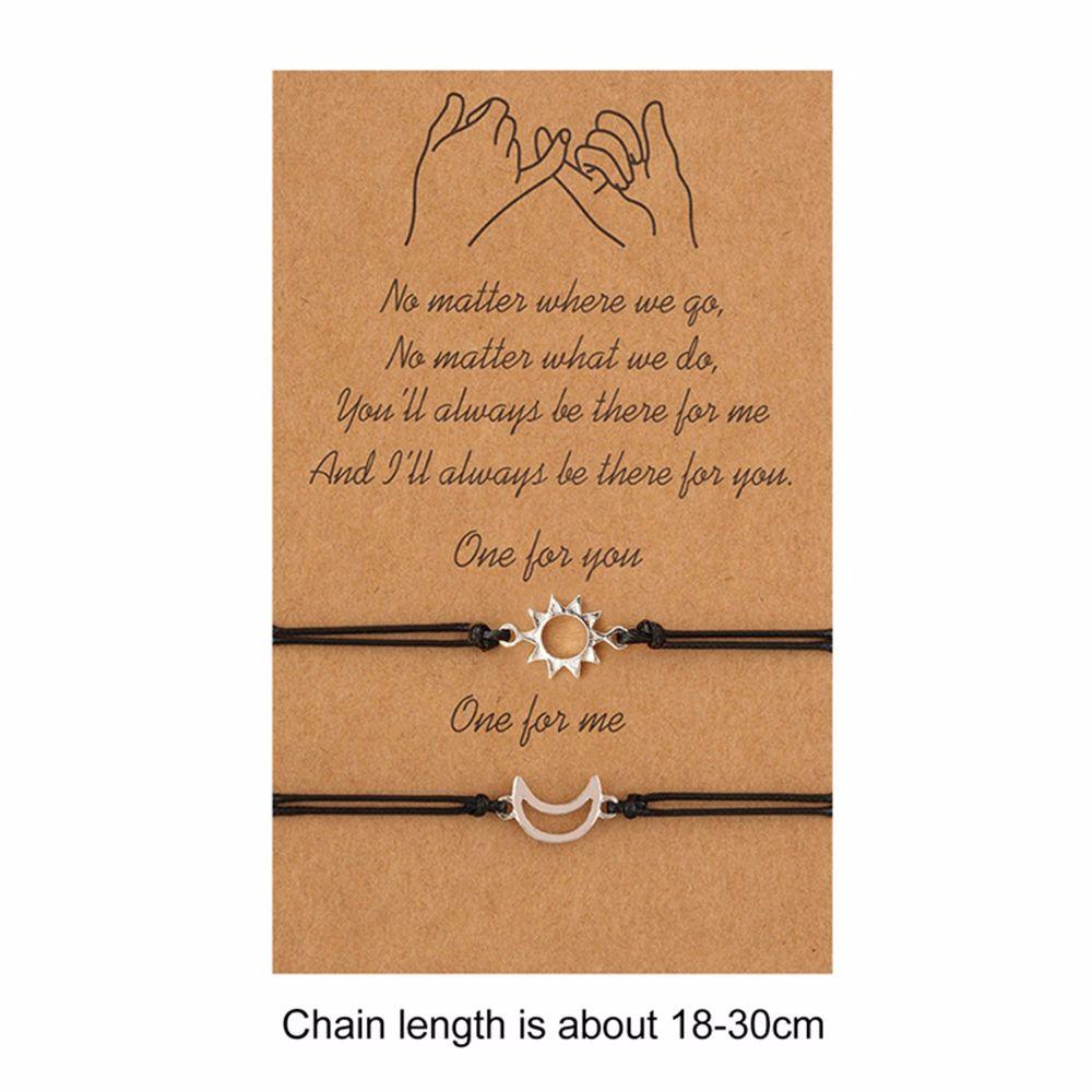 Lovers Pendants Zinc Zinc Alloy Couple Bracelets Fashion Jewelry Braided Hand Ropes Hand-woven Bracelets