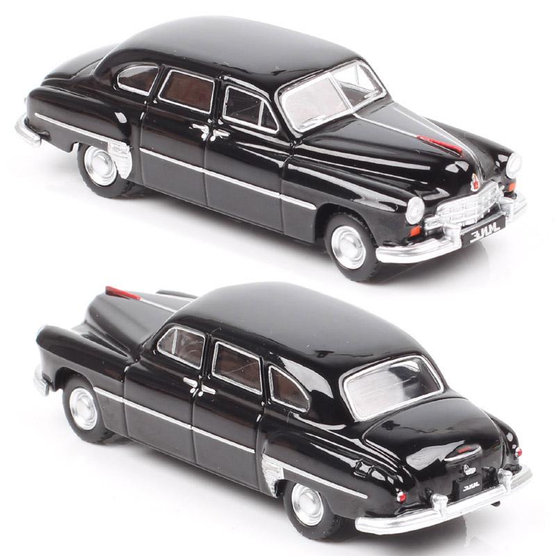 Perka 1/64 Scale Vintage Soviet Gorky GAZ 12 ZIM Diecasts Toy Vehicles Car Model Miniatures Gifts Black