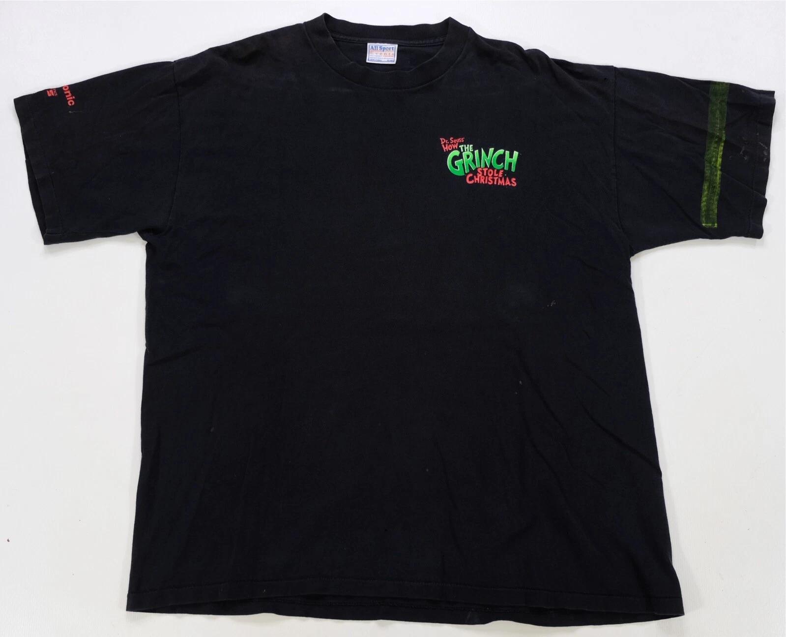 Rare Vintage Dr. Seuss How The Grinch Stole Christmas 2000 T Shirt 90s 2000s XL 2XL