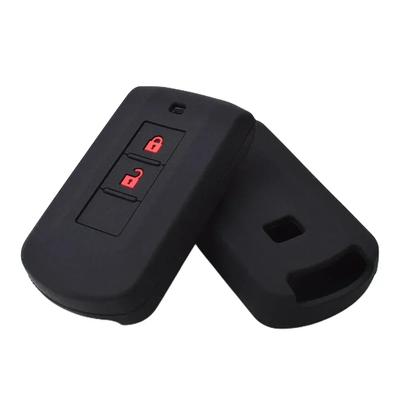 1pcs Car Silicone Key Case Cover For Outlander Pajero Remote Fob 2-Key Key Case Car Accessories