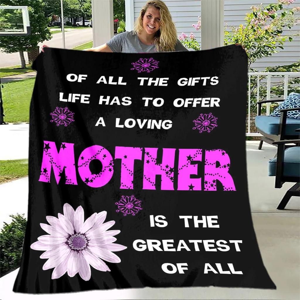 Para Minha Mãe Mamãe Série de Presentes Carta Cobertor, Manta Macia para Casa Quarto Cama Sofá Piquenique Viagem Escritório Cobertor de Cobertura Crianças