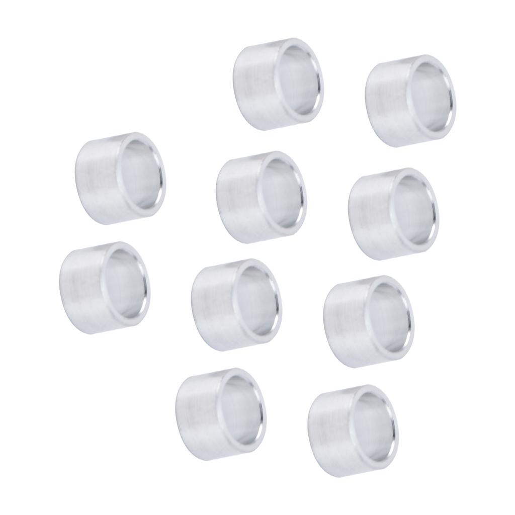 10Pcs Aluminum Alloy Spacer Round Unthreaded Standoff Support Fittings Outer Diameter 10mm6mm