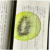 1pc Delicate Transparent Acrylic Simulation Apple Bookmark Reading Mark Student Gift Premium Feeling Cute Grape Tomato Bookmarks