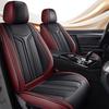 Full Leather Backrest Seat Cushion for Cars - Customizable, Full Surround, and Separate Type