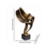 Modern Geometric Decorative Sculpture Statement Abstract Undulating Shape