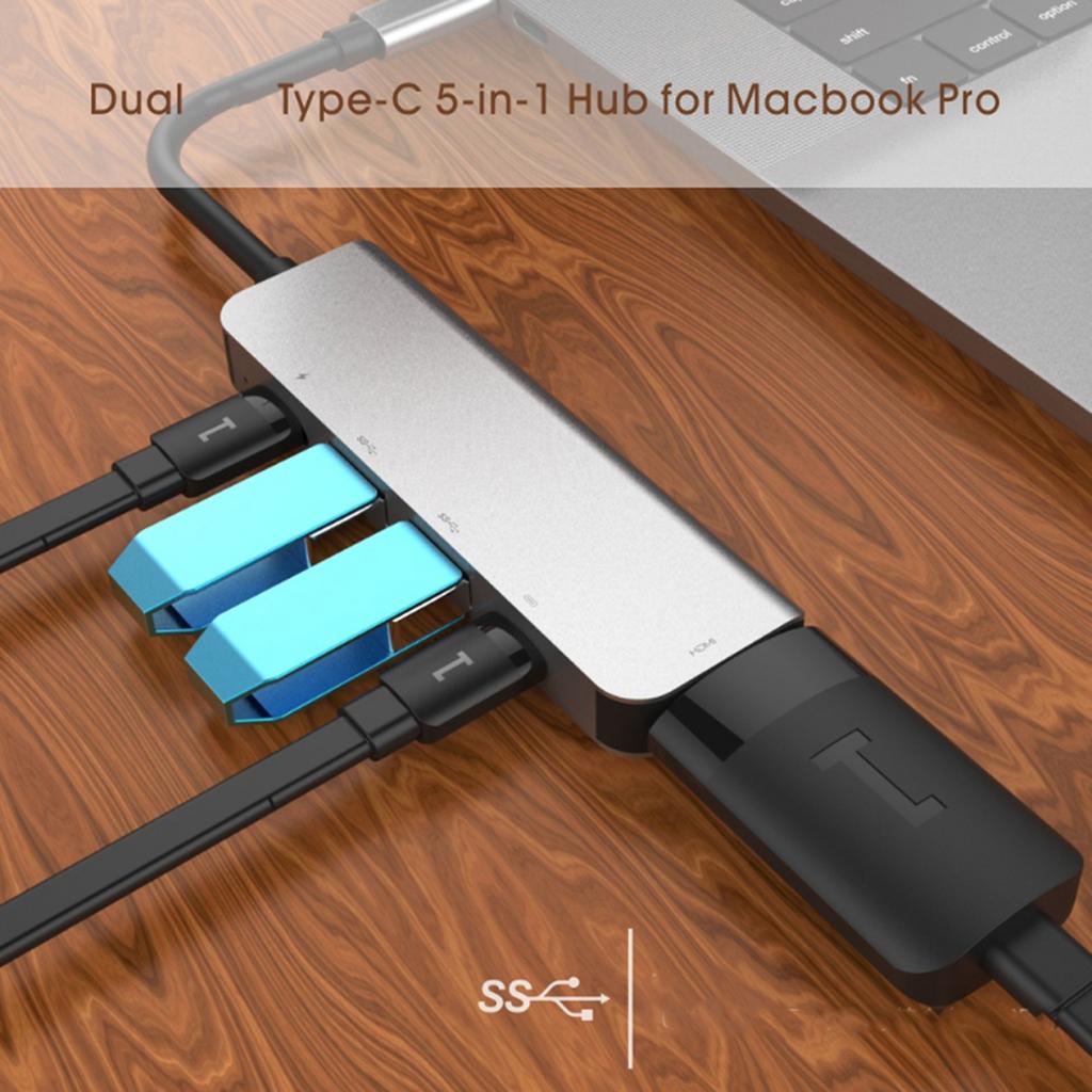 5in1 TypeC Hub HDMI 4K HD PD HighSpeed Transmission MultiFunction Converter Adapter