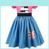 Gabby's Dollhouse Girl Cosplay Dress With Pleated Skirt For Holiday Parties And Playtime