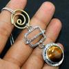 Long Tiger Eye 925 Silver Plated Necklace 18" Craft Jewelry Most Beautiful S0K53