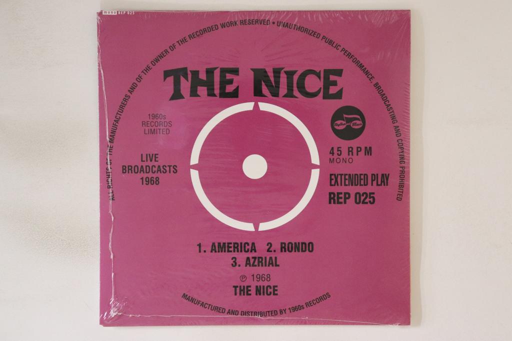 7inch Record NICE - Live Broadcasts 1968 REP025 1960S 2019 UK Rock Used